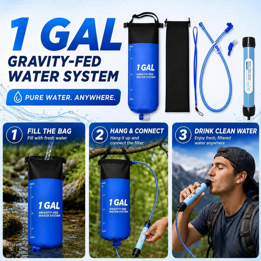 ชุดกรองน้ำแบบถุงกรองแรงโน้มถ่ว - Bivy Bag Emergency บทวิจารณ์และราคา